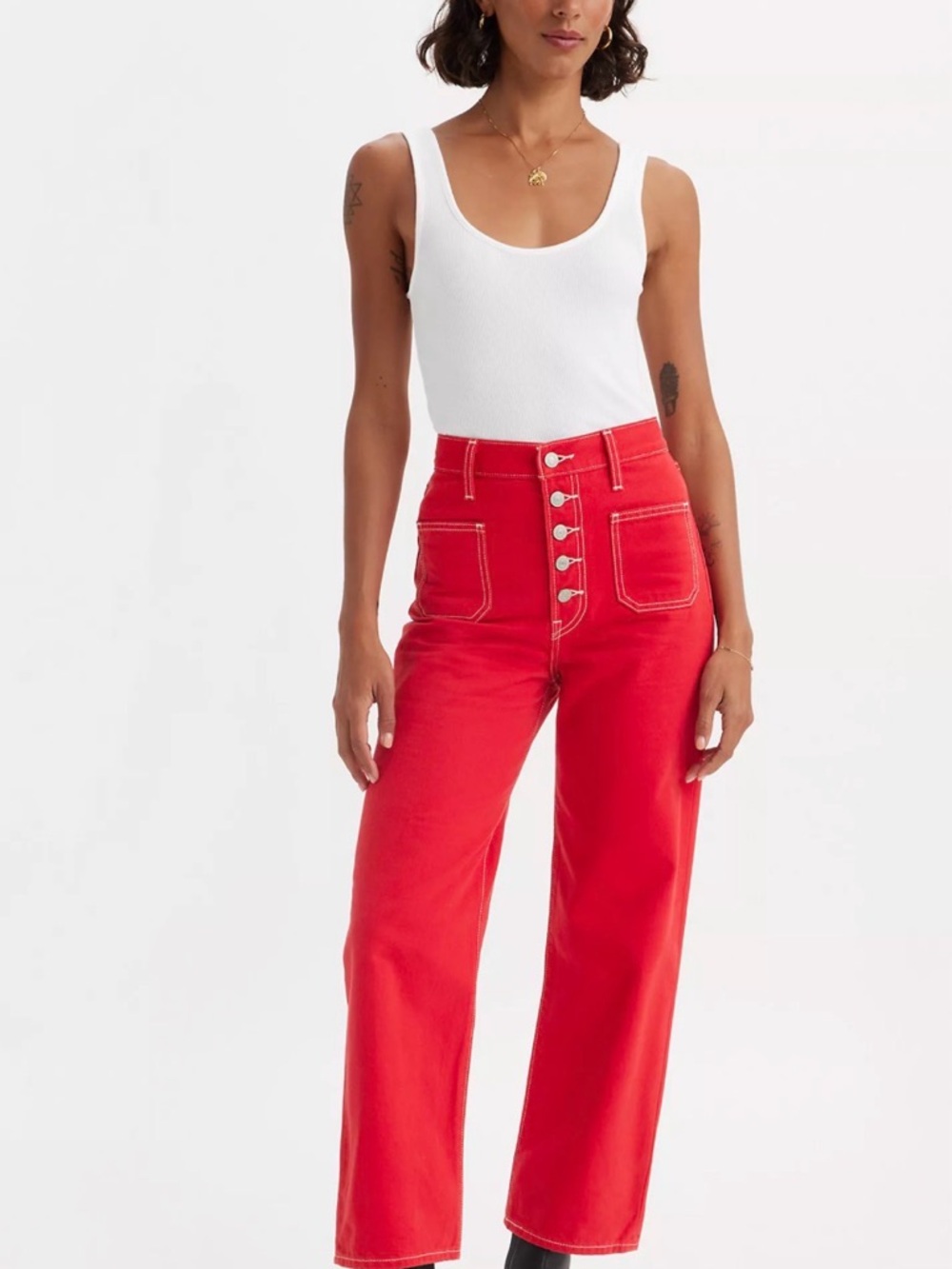 Levi’s Premium Ribcage Straight Patch Pocket Women’s Jeans
